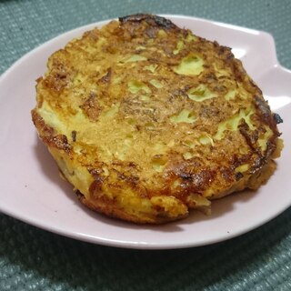 糖質制限！大豆粉のお好み焼き風